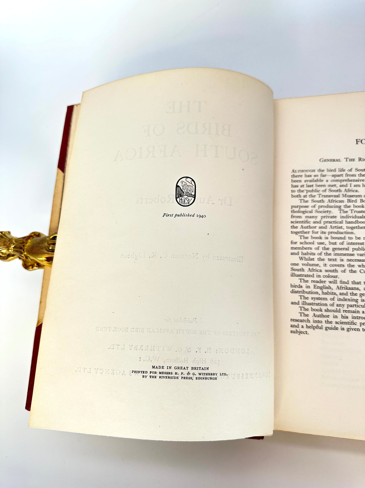 Robert's Birds of South Africa (Deluxe 1st Edition, Signed)