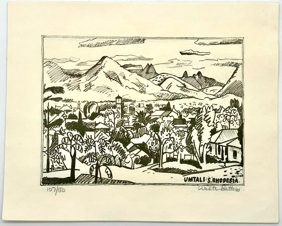 South African Lithographs (A Signed, Limited Portfolio of 12 Works by Walter Battiss)