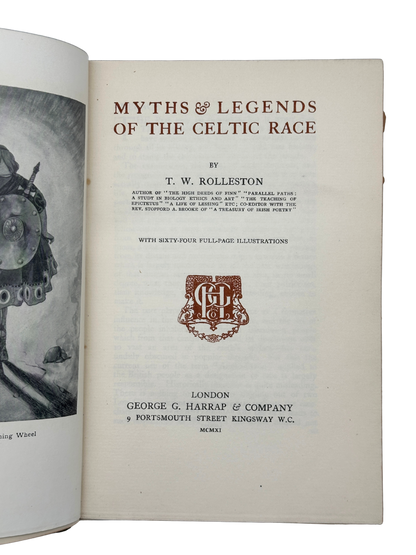 Myths & Legends of the Celtic Race by T.W. Rolleston (1st Edition)