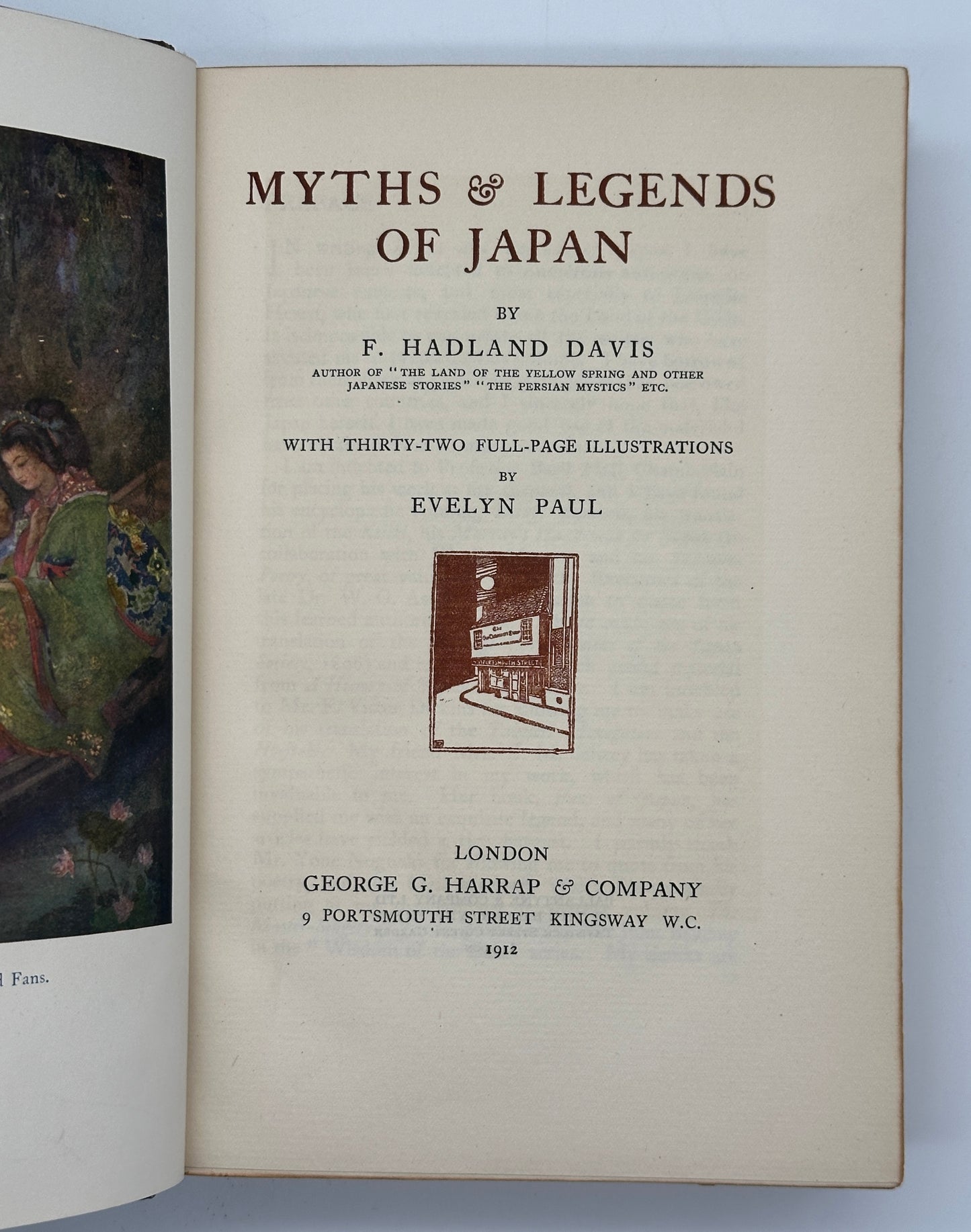 Myths & Legends of Japan by F. Hadland Davis (1st Edition)