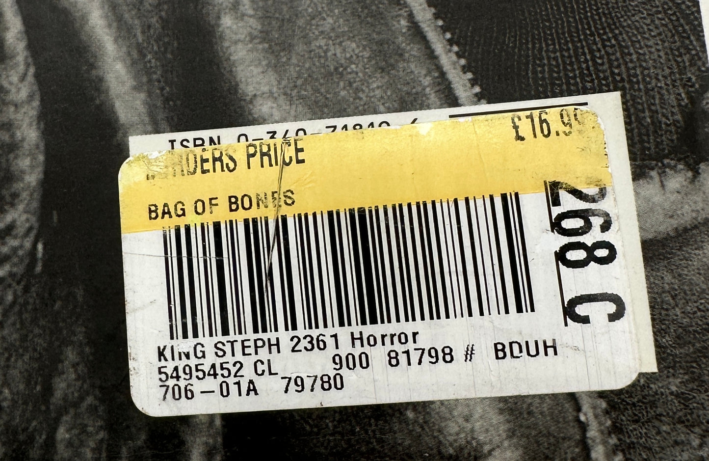 Bag of Bones by Stephen King (Signed, 1st UK Edition)