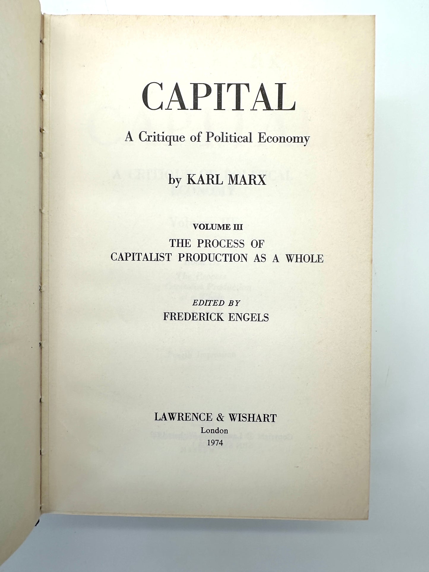 Capital by Karl Marx (3 Volumes)