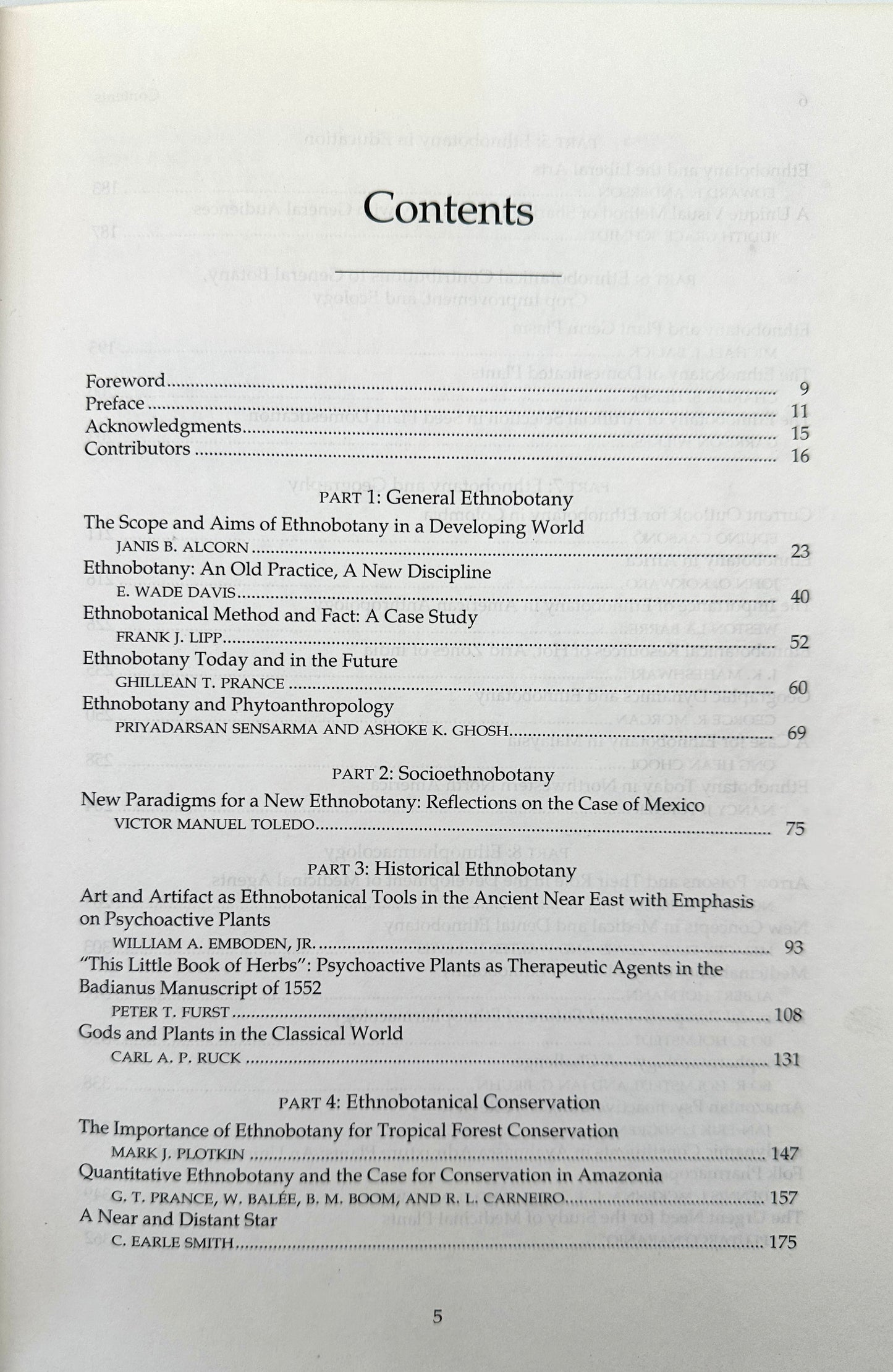Ethnobotany: Evolution of a Discipline by Richard Evans Schultes and Siri von Reis (eds)