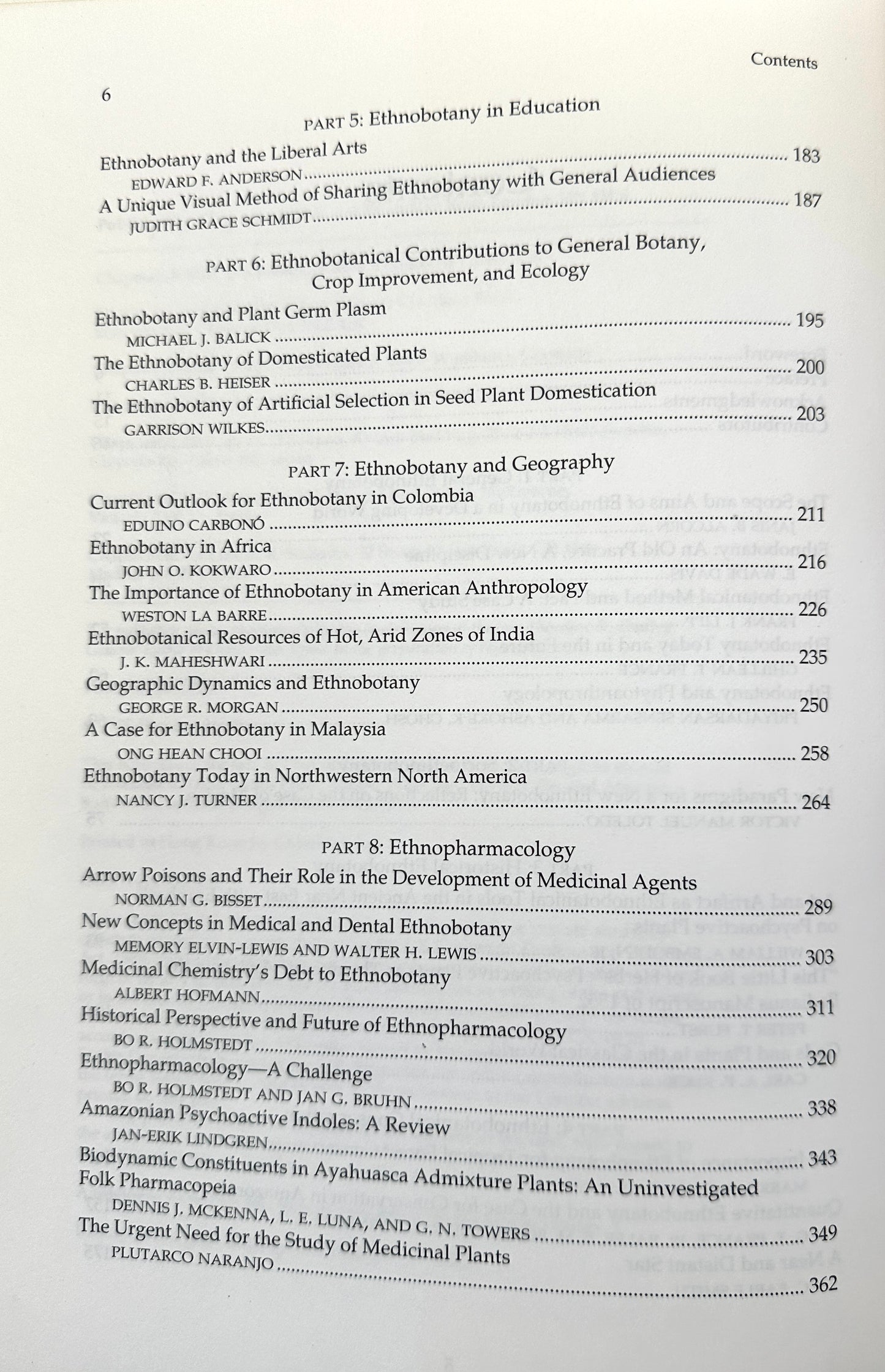 Ethnobotany: Evolution of a Discipline by Richard Evans Schultes and Siri von Reis (eds)