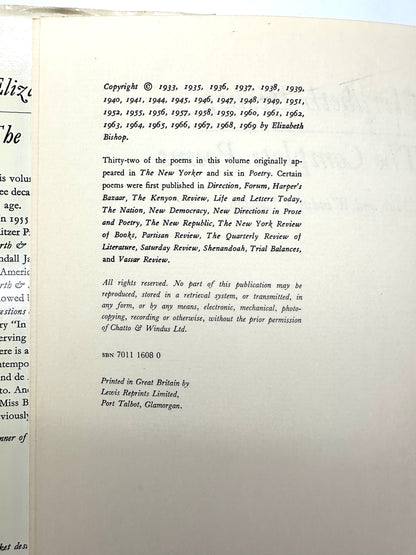 The Complete Poems by Elizabeth Bishop (1st UK Edition)