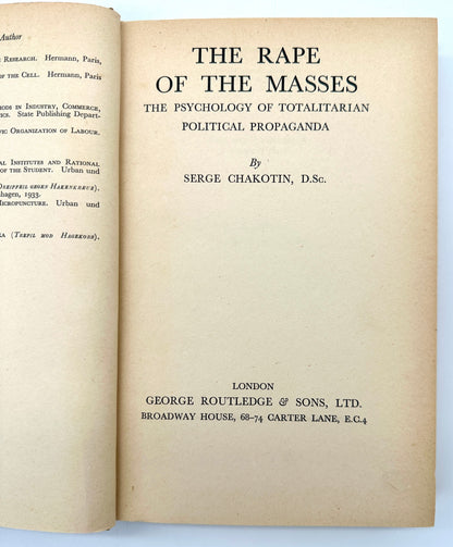 The Rape of the Masses by Serge Chakotin