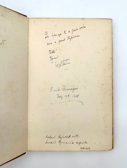 Drinking Songs and Other Songs by W.R. Titterton and C.K. Chesterton (Signed Association Copy)