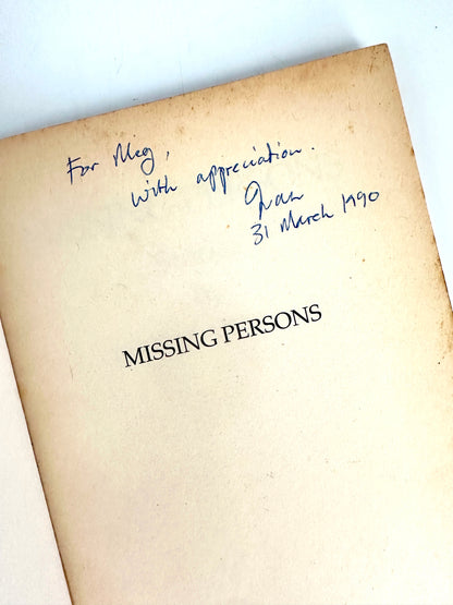 Missing Persons by Ivan Vladislavic (Inscribed 1st Edition)