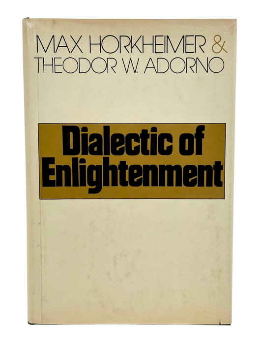 Dialectic of Enlightenment by Max Horkheimer & Theodor Adorno (1st English Edition)