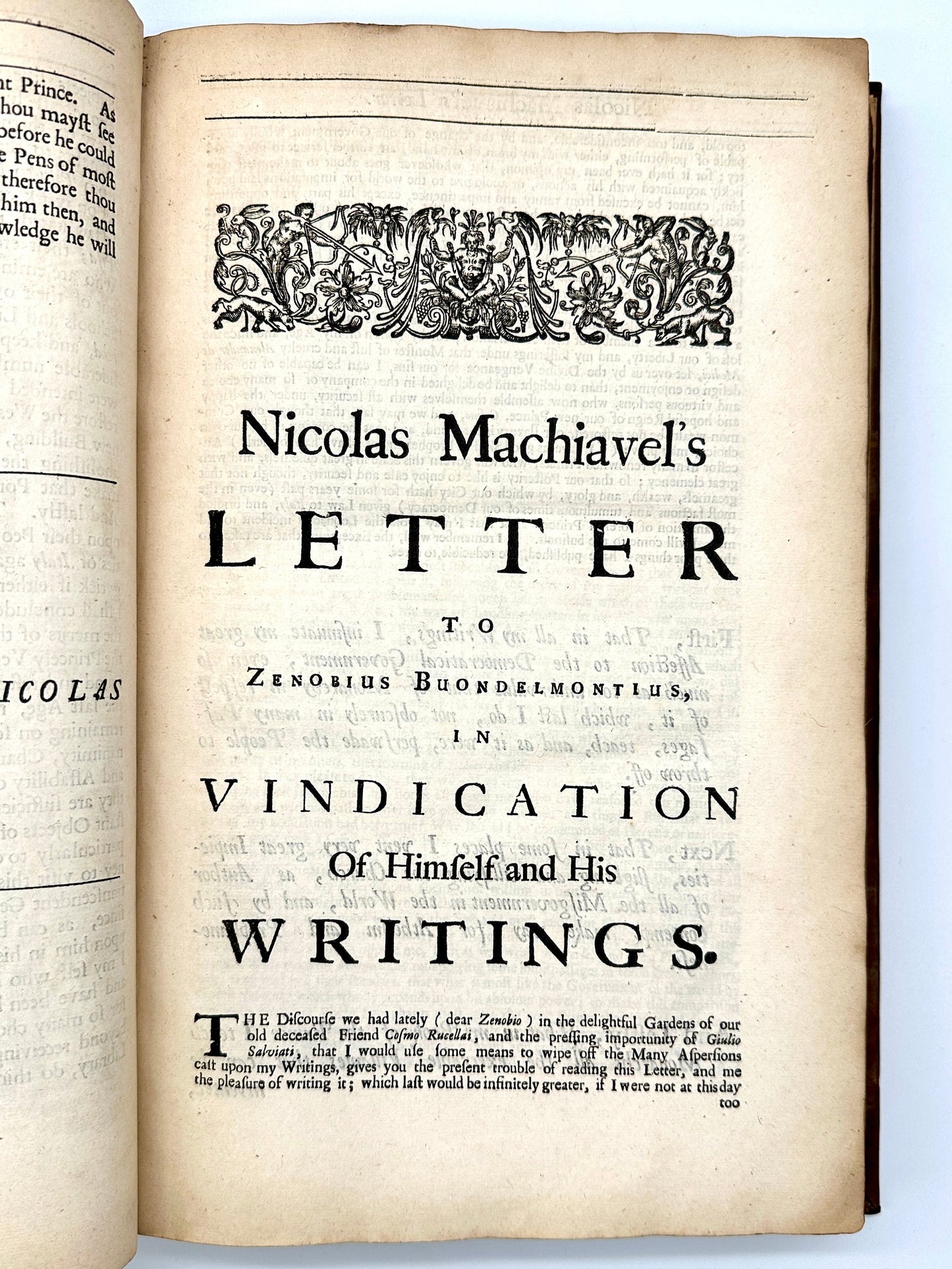 The Works of the famous Nicolas Machiavel (3rd English Edition, 1695)