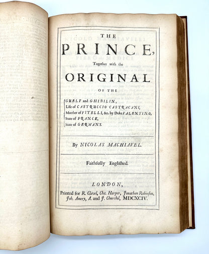 The Works of the famous Nicolas Machiavel (3rd English Edition, 1695)