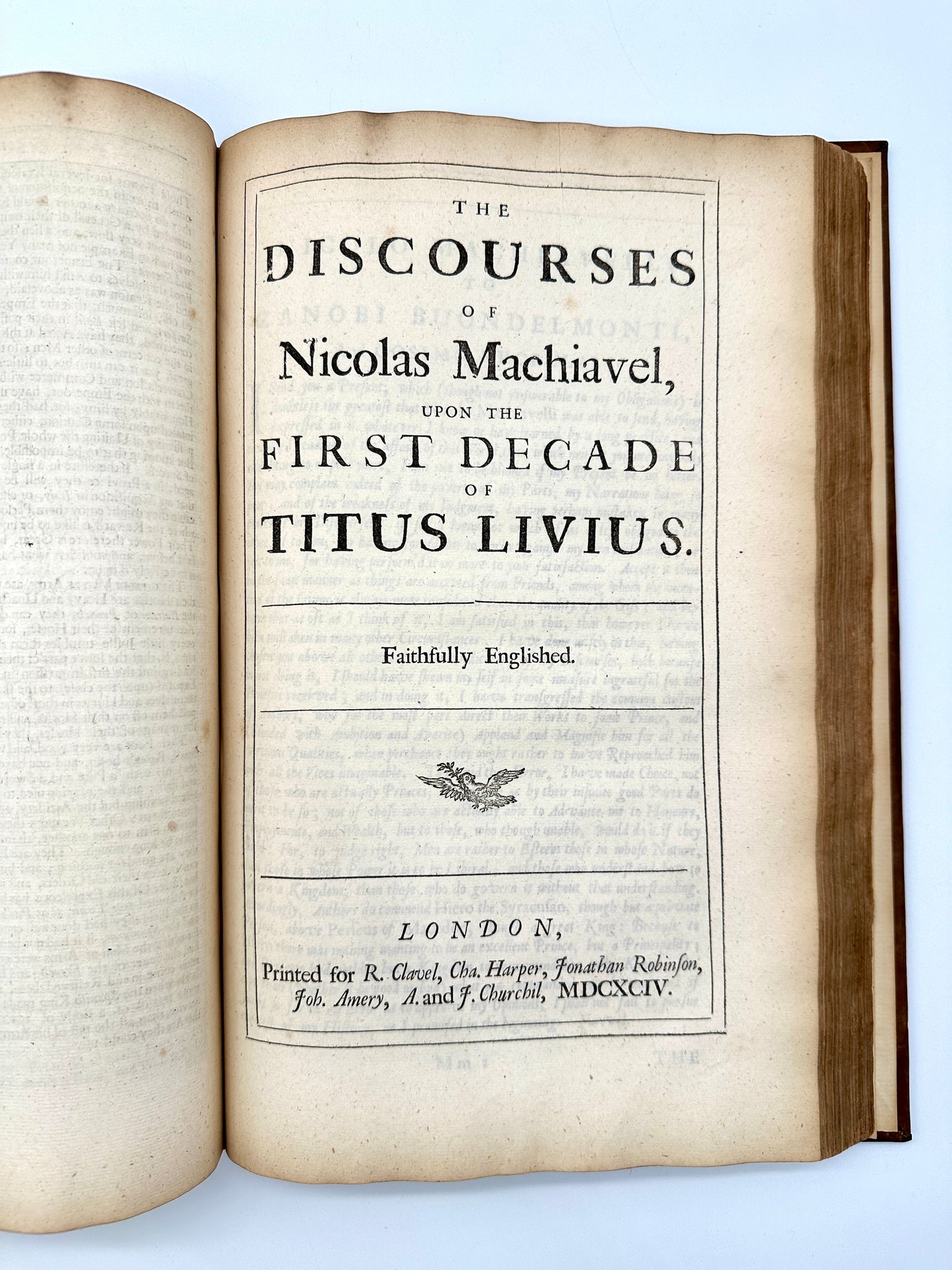 The Works of the famous Nicolas Machiavel (3rd English Edition, 1695)