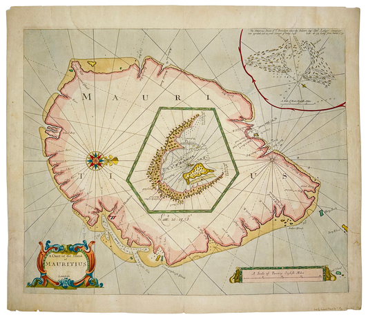 A Chart of the Island of Mauritius by John Thornton