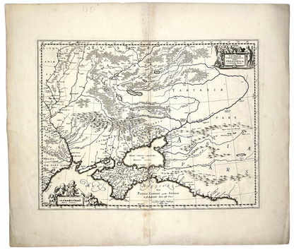 <b>UKRAINE 1680</b><br>Taurica Chersonesus, Hodie Przecopsca, et Gazara Dicitur by Jan Jansson & Moses Pitt