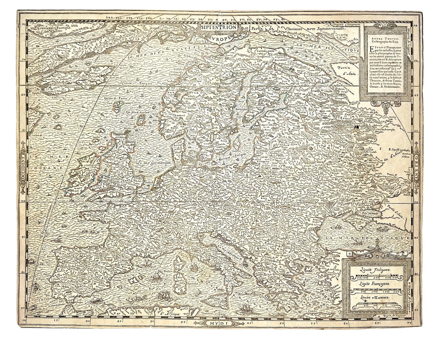 <b>EUROPE 1575</b><br>Europe by Andre Thevet