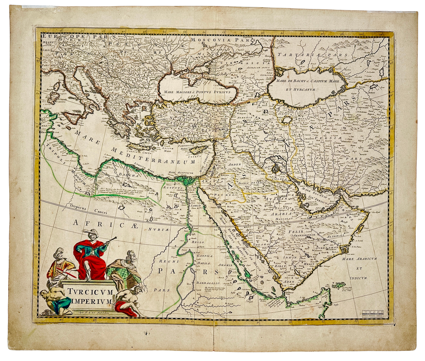 <b>TURKISH EMPIRE 1680</b><br>Turcicum Imperium by Frederick de Wit