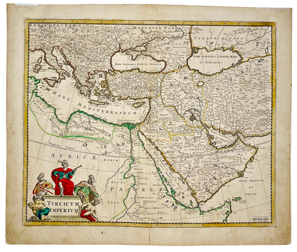 <b>TURKISH EMPIRE 1680</b><br>Turcicum Imperium by Frederick de Wit