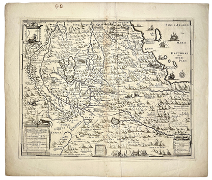 <b>ETHIOPIA 1683</b><br>Habessinia Seu Abassia Presbyteri Johannis Regio perperam dicta by Hiob Ludolfi