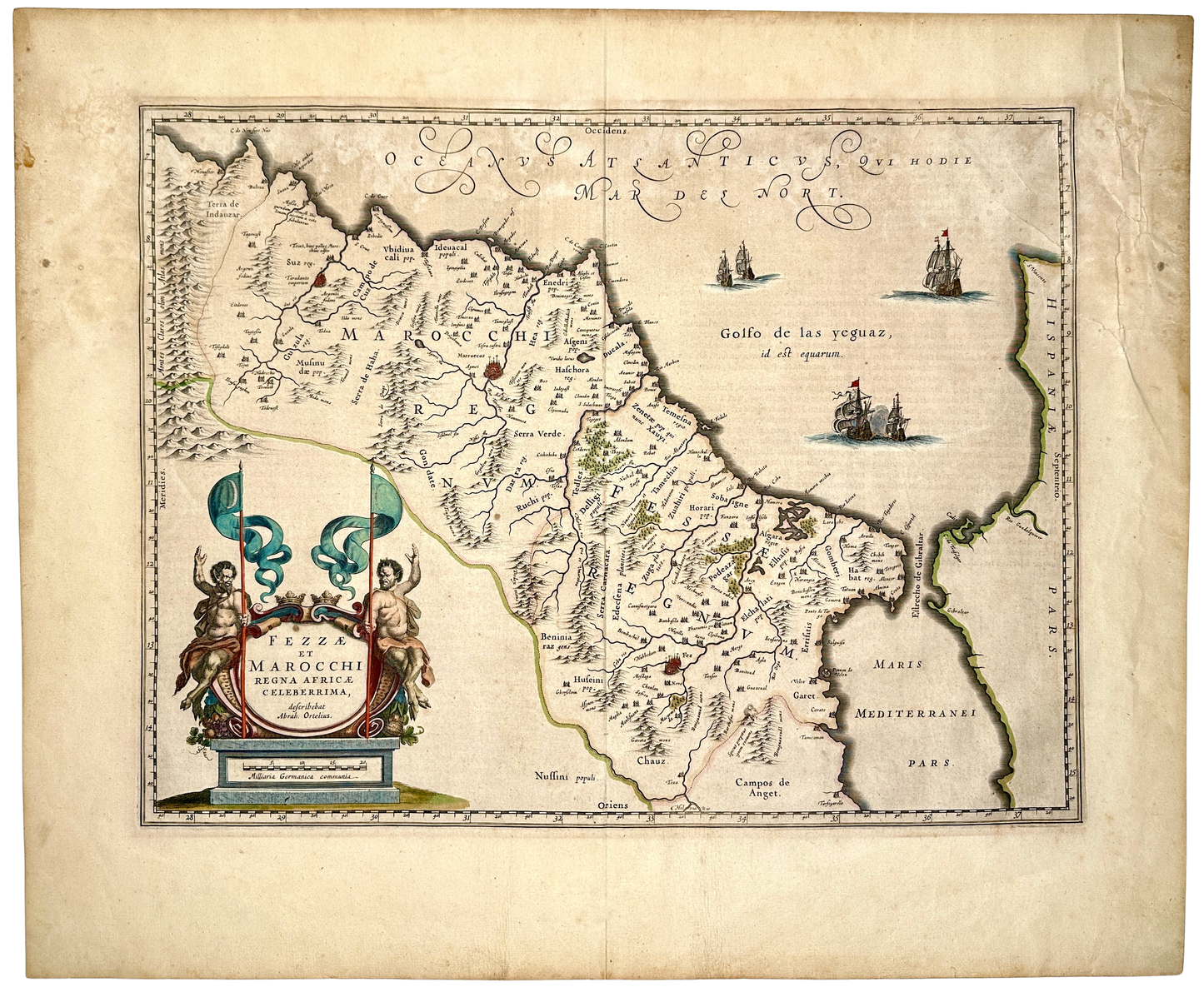 <b>MOROCCO 1650</b><br>Fezzae et Marocchi Regna Africae Celeberrima by Blaeu