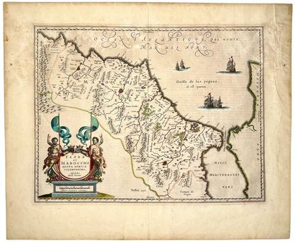 <b>MOROCCO 1650</b><br>Fezzae et Marocchi Regna Africae Celeberrima by Blaeu