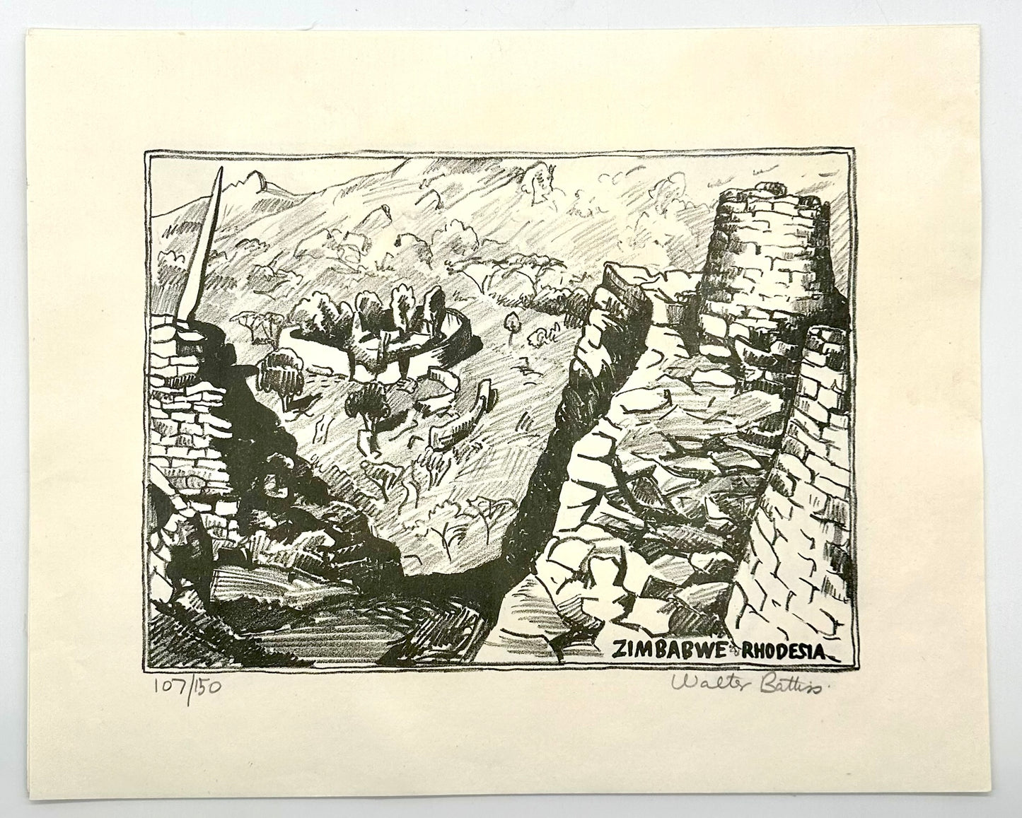 South African Lithographs (A Signed, Limited Portfolio of 12 Works by Walter Battiss)