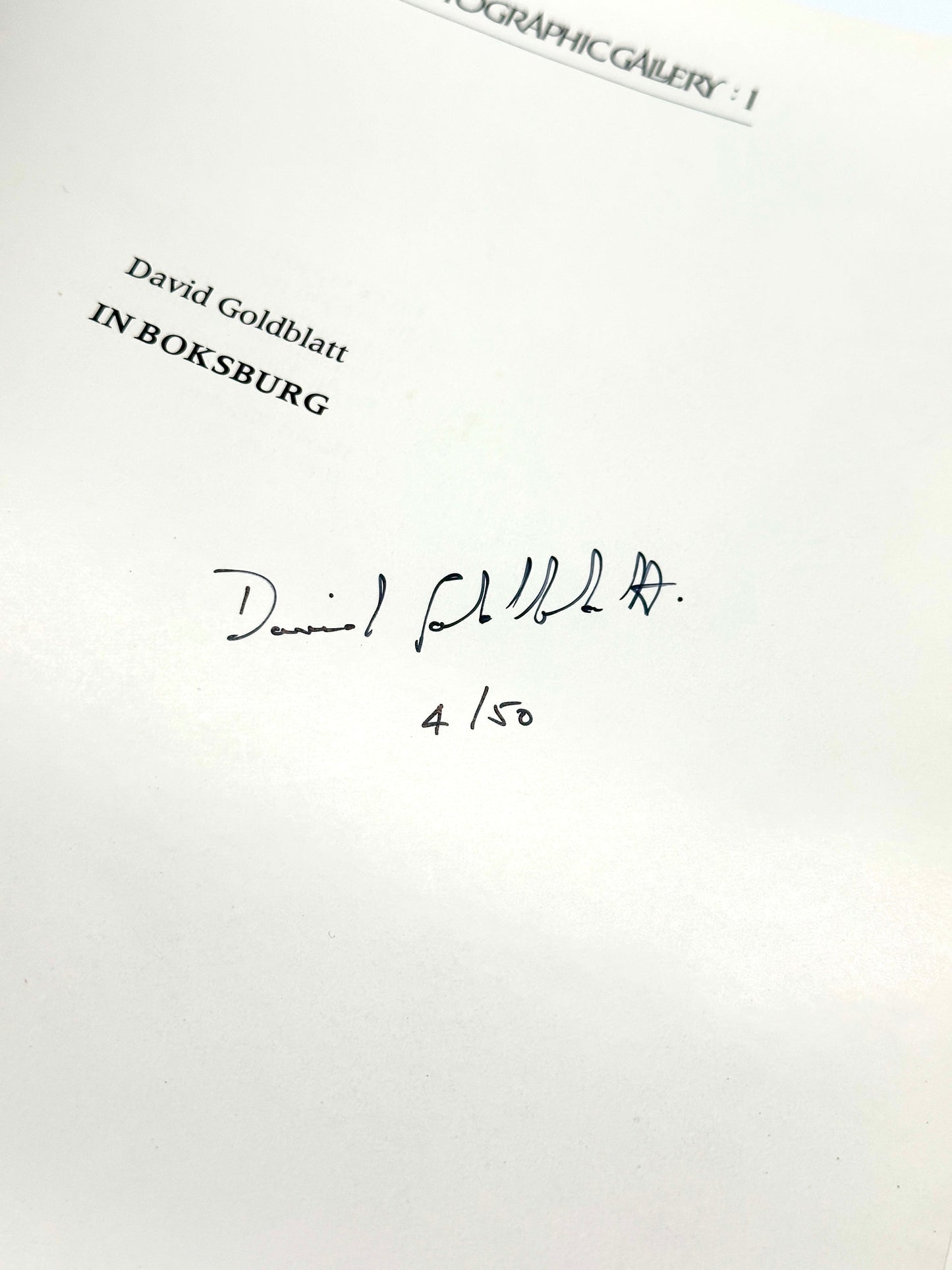 In Boksburg by David Goldblatt (Signed and Limited, Deluxe Leather Edition)