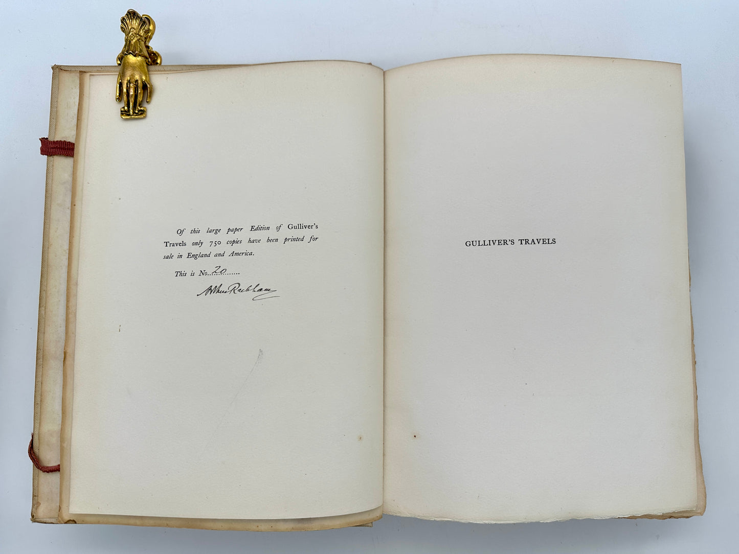 Gulliver’s Travels - Illustrated and Signed by Arthur Rackham