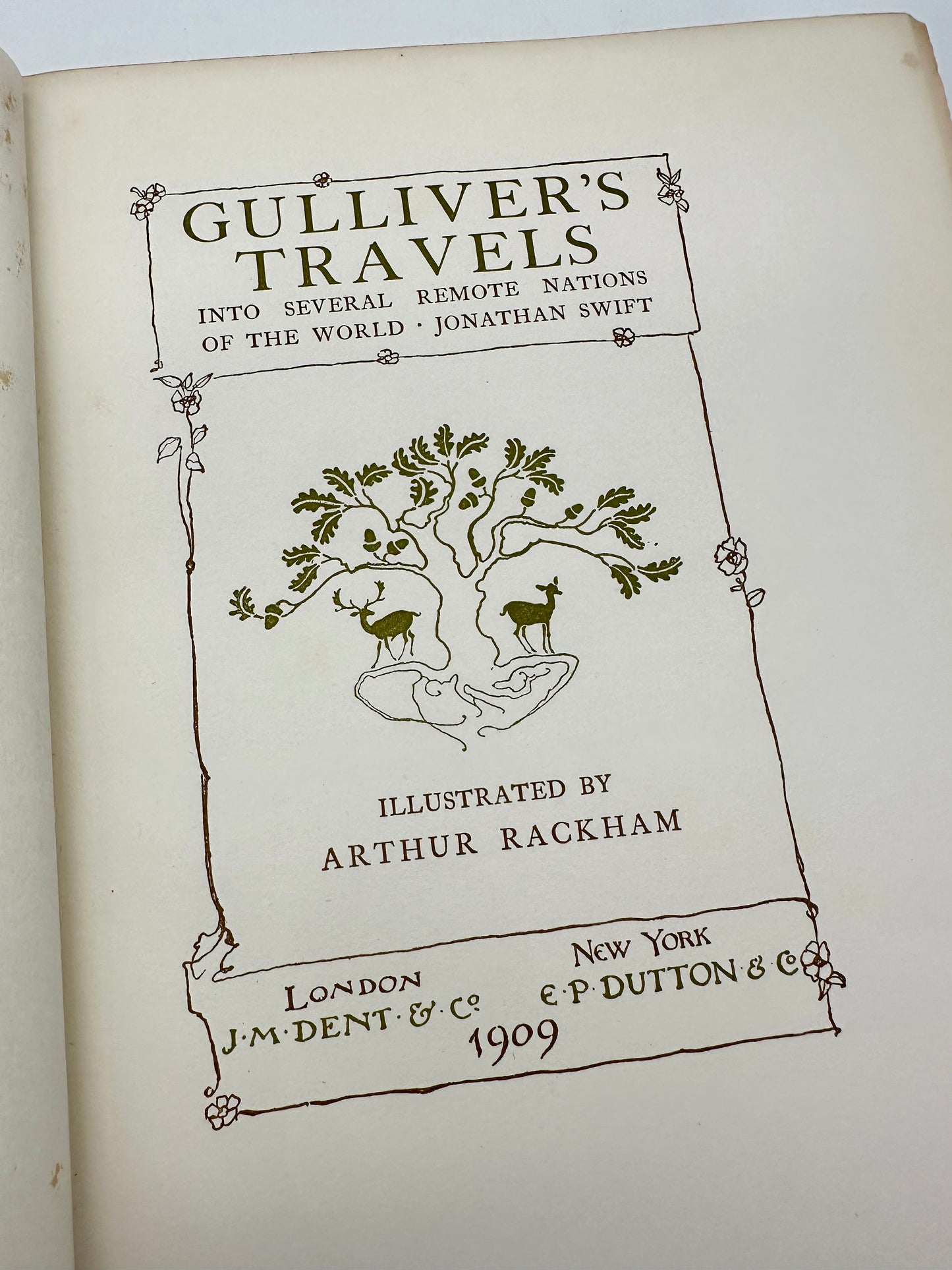 Gulliver’s Travels - Illustrated and Signed by Arthur Rackham