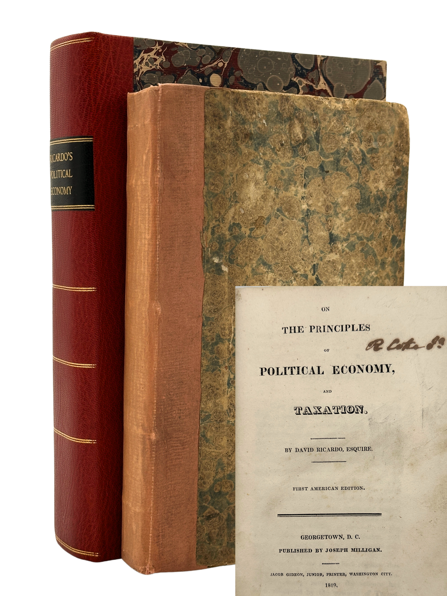 On the Principles of Political Economy and Taxation by David Ricardo - 1st American Edition